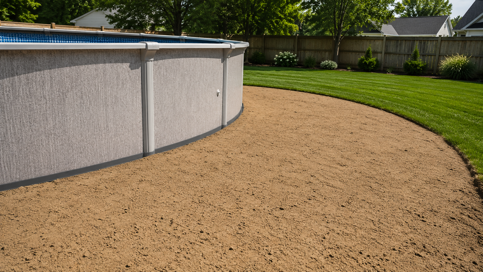 Sump Sand and Sand Fill used in a residential landscape project