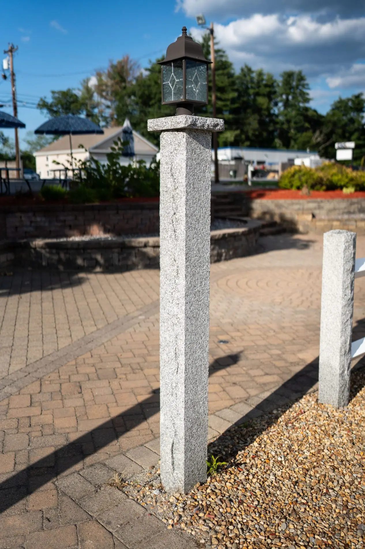 Lamp Post 7"x7"x8' Rock Face